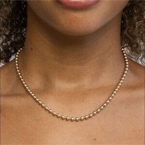 Miranda Frye Manhattan 18k Gold-Plated Sterling Silver Beaded Necklace 15" - 17"
